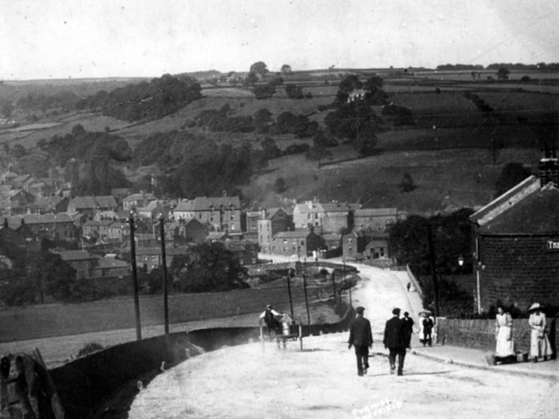 Station Lane, in Oughtibridge, Sheffield, in around 1910