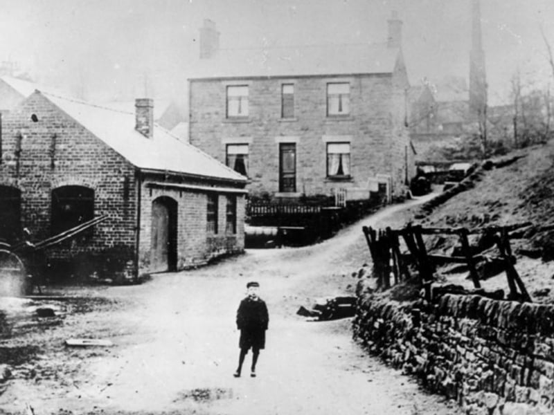 William Henry (Poppy) Lees mineral water bottling works at Bankwell Springs, Oughtibridge, sometime	 between 1900 and 1919