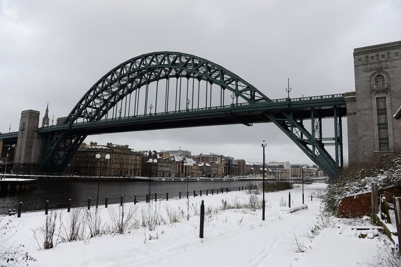 Newcastle has odds of 6/4 to see snow this Christmas Day.