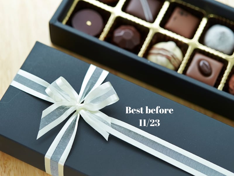 It's worse when you only check the 'best before' date when you notice the chocs taste a bit funny.