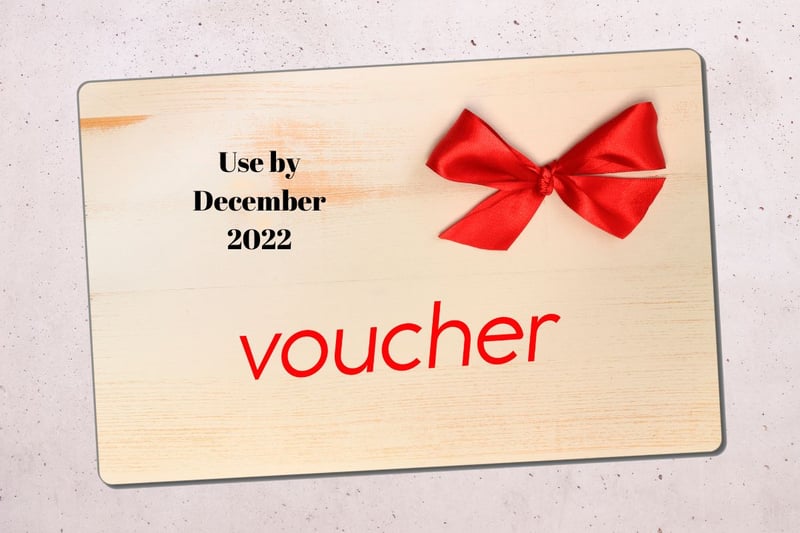 A voucher for your favourite shop is s great idea - but less so when you need a time machine to use it.