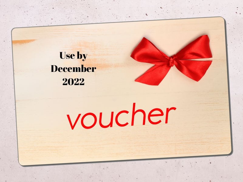 A voucher for your favourite shop is s great idea - but less so when you need a time machine to use it.