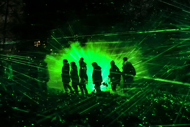 Made up of thousands of green lasers, the Laser Garden is an impressive visual spectacle. 