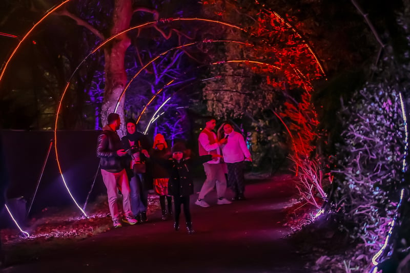 The light trail is a 90-minute experience around Leazes Park.