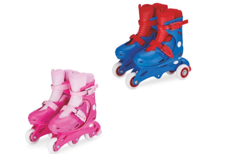 A fantastic gift idea for kids who love to be active, Aldi are selling 2 in 1 roller skates, in both pink and blue. Priced at £19.99 each, the skates can be adjusted to be either inline or tri-skates. They come in children’s sizes 9-12.