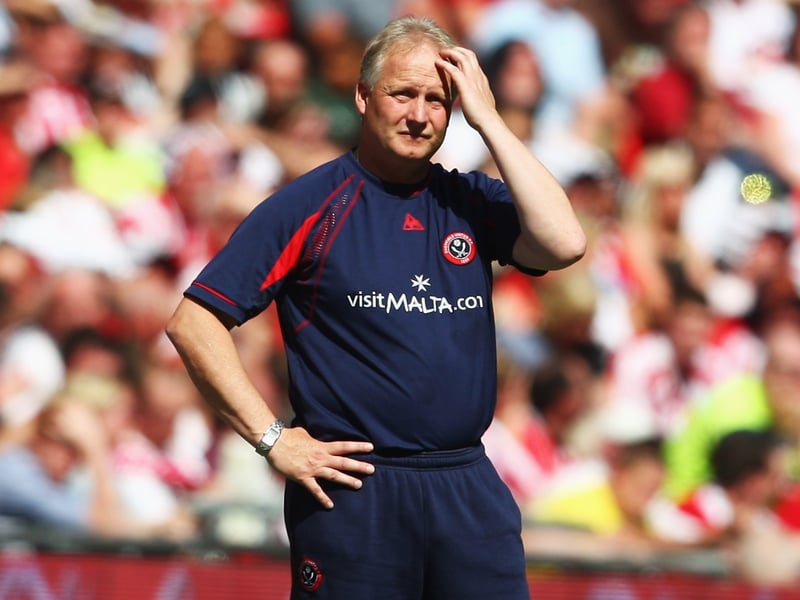 A former United assistant manager took the reigns and led the Blades to Wembley but was sacked after a slow start to the following season. Later linked up again with Neil Warnock at Cardiff, Rotherham and Middlesbrough before going on his own with a spell at Thai club Nakhon Ratchasima, which came to an end last year. Blackwell has since landed a job as technical director at Polish club Lechia Gdańsk