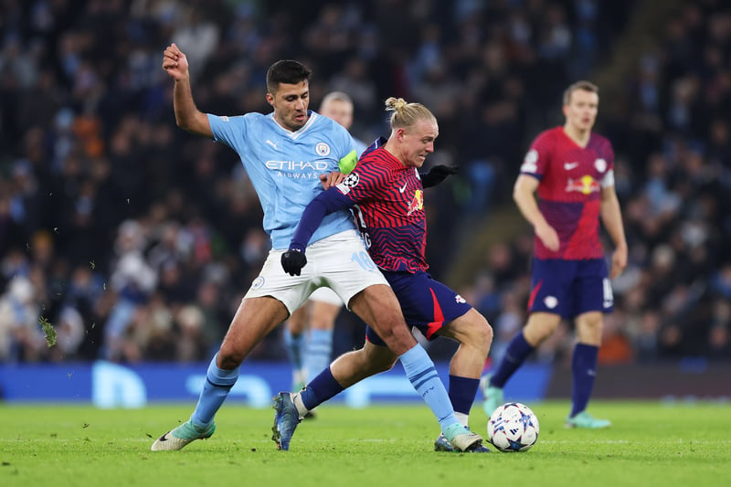 Not at off his best and Rodri's passing was far below his usual levels. The midfielder also didn't spray many passes out wide, as he habitually does for City.
