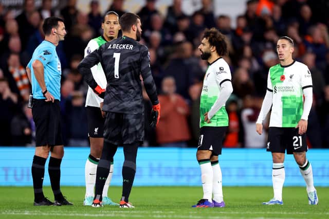 Alisson Becker will miss Liverpool's trip to face Sheffield United at Bramall Lane next week as he recovers from injury (Photo by Catherine Ivill/Getty Images)