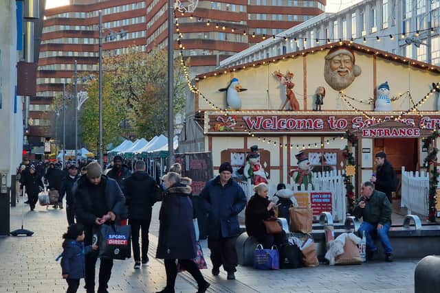 Trader Andrew Millard complained Santa's Grotto obscured market stalls on The Moor.
