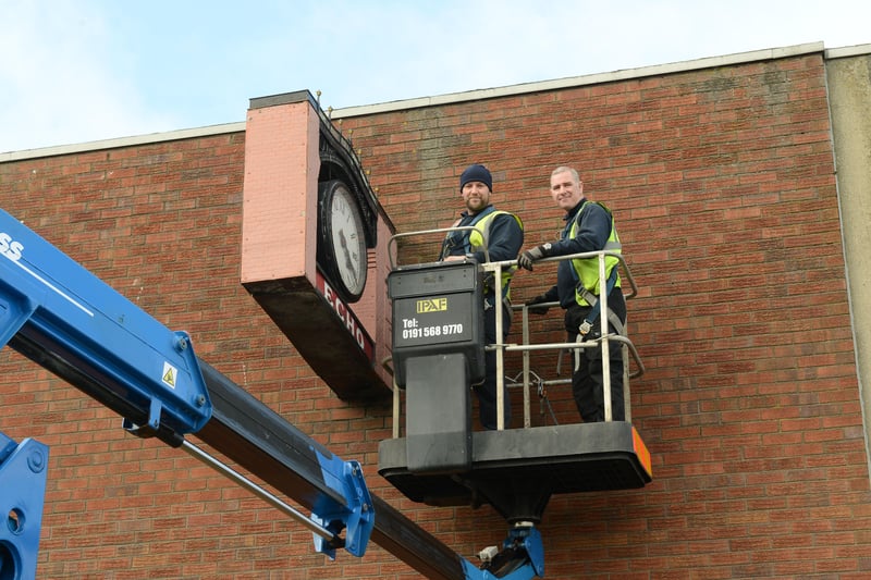 The famous Echo Clock in 2015.
It was being moved from the Sunderland Echo office at Pennywell to Beamish Museum.