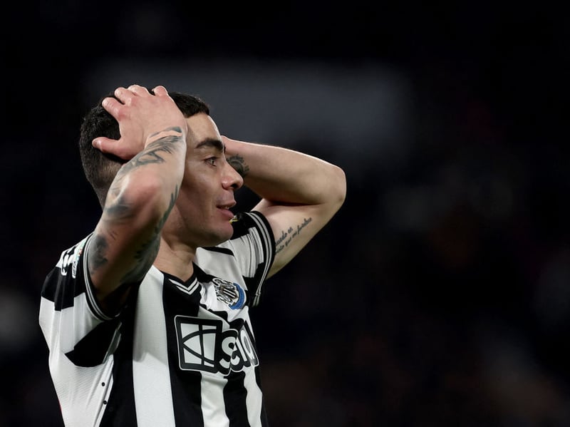 Almiron put in a tireless display on Tuesday and was phenomenal whilst helping Trippier in defence. He will be hoping to have a couple more chances to threaten the opposition goal this weekend.