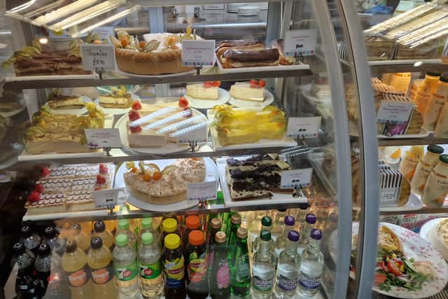 So many cakes to choose from at Angelica's