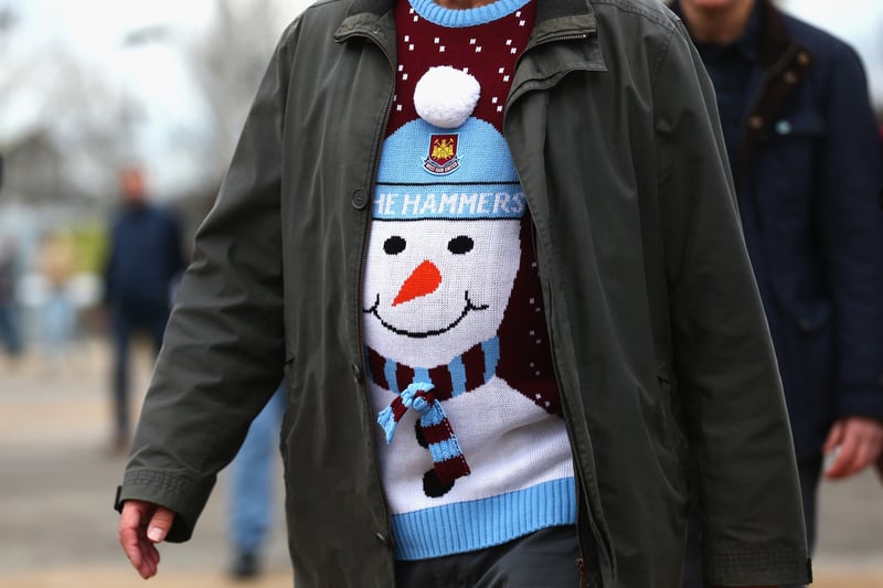 West Ham Christmas jumpers have been flying off the shelves