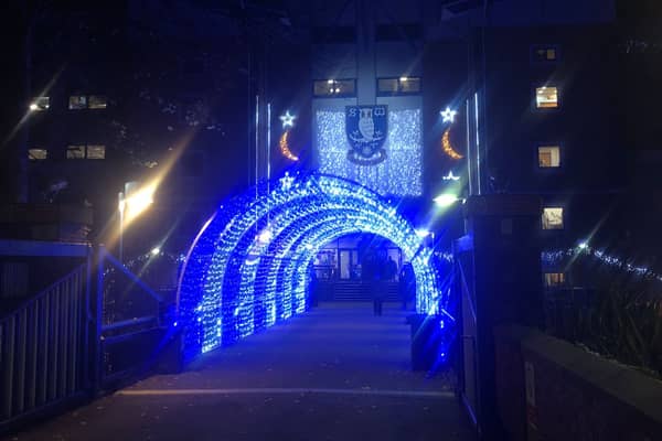 Sheffield Wednesday's Christmas lights are up as they face Leicester City.