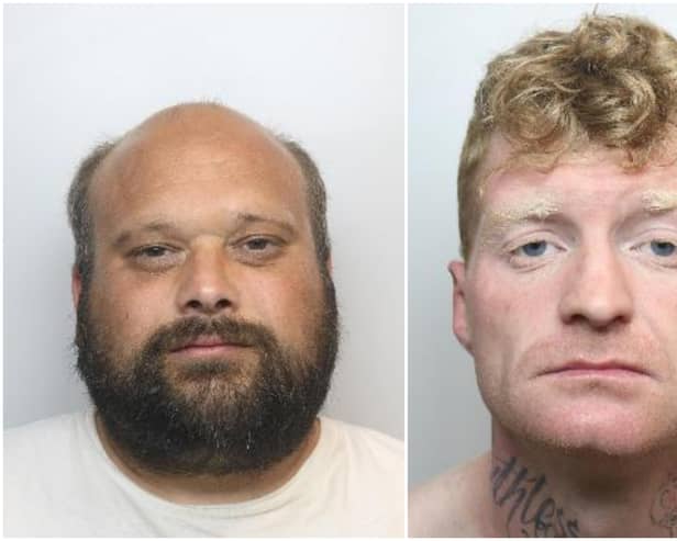 Shane Walker, 36, of Alfred Street, and Lewis Merritt, 27, of Station Road, broke into a string of houses and made off with electronics, bank cards and children's toys.