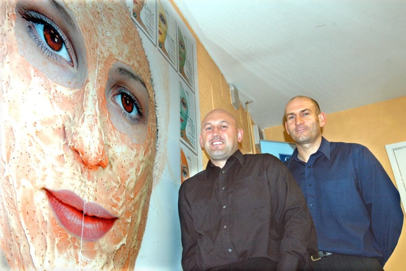 Ian Ward and Colin Reed of Charisma Cosmetics which reached the finals of a national small business competition in 2005.