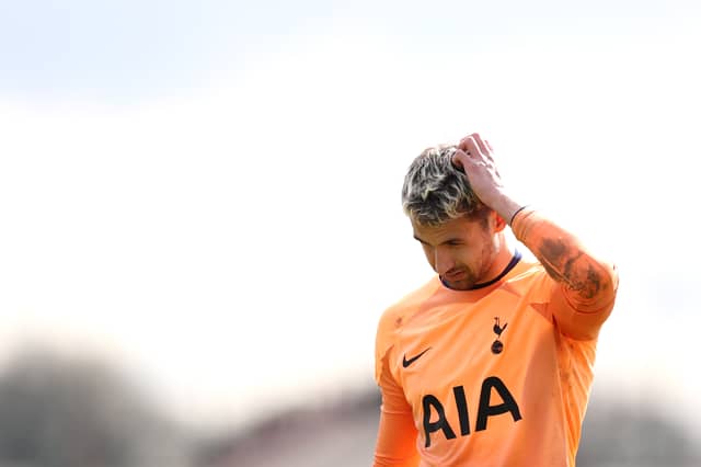 Current Spurs keeper Alfie Whiteman is the man between the sticks for Pompey, having signed on a free transfer in 2025.