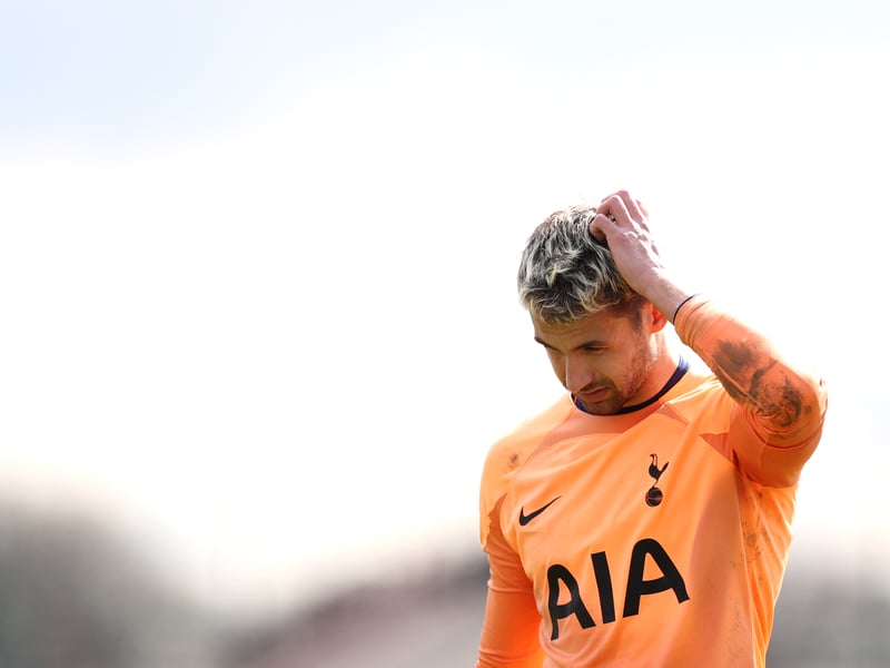 Current Spurs keeper Alfie Whiteman is the man between the sticks for Pompey, having signed on a free transfer in 2025. 