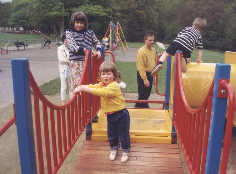 The playground at Endcliffe Park in May 1994 after improvements were made