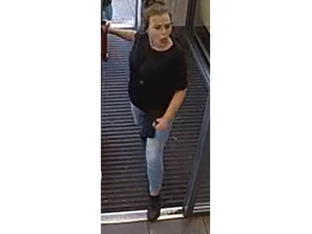 South Yorkshire Police want to speak to this woman after staff at a KFC on Queens Road, Sheffield, were racially and physically abused.