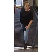 South Yorkshire Police want to speak to this woman after staff at a KFC on Queens Road, Sheffield, were racially and physically abused.