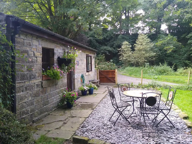 The host said: "Delf Nook is situated within over an acre of garden and private woodland. We also have a second holiday property "The Tiny House in the Woods" located at the rear of the garden.
Each property is detached and has its own private enclosed garden, outdoor seating area and parking area.
The properties are available to rent individually or together.
Inside Delf Nook is a well equipped kitchen with a dishwasher, shower room with large walk-in shower, bedroom with king size bed and flat screen tv. There is an adjoining lounge area with 2 comfy sofas, dining table and large flat screen tv. The bedroom and lounge are separated by a partition wall but there is no door. Wi fi is available throughout and Netflix on both televisions free of charge."