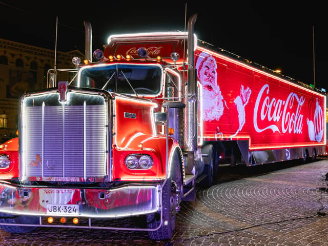 The Coca Cola Christmas truck will be visiting a Sheffield pub today at 12 noon. Image: Artem/stock.adobe