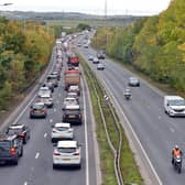 The Sheffield Parkway collision involved a blue Mazda CX-5 and a black BMW 330 3 Series on the dual carriageway heading into the city centre, near the junction for Parkway Market, with police called to the scene at around 11.53am yesterday (Friday, December 1, 2023)