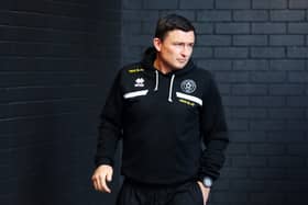 Paul Heckingbottom, Manager of Sheffield United, arrives at the stadium prior to the Premier League match between Burnley FC and Sheffield United at Turf Moor  (Photo by Nathan Stirk/Getty Images)