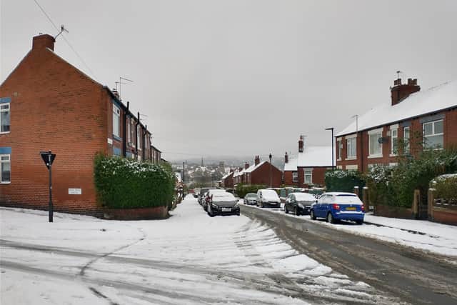 The scene in Heeley this morning (Sunday, December 3, 2023)