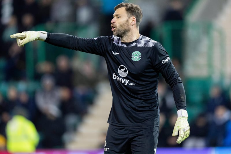 Once again, the Hibs number one will take the gloves.