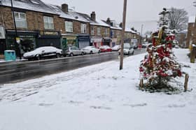 Snow in Sheffield this morning. Submitted picture taken in Crookes, near The Ball pub