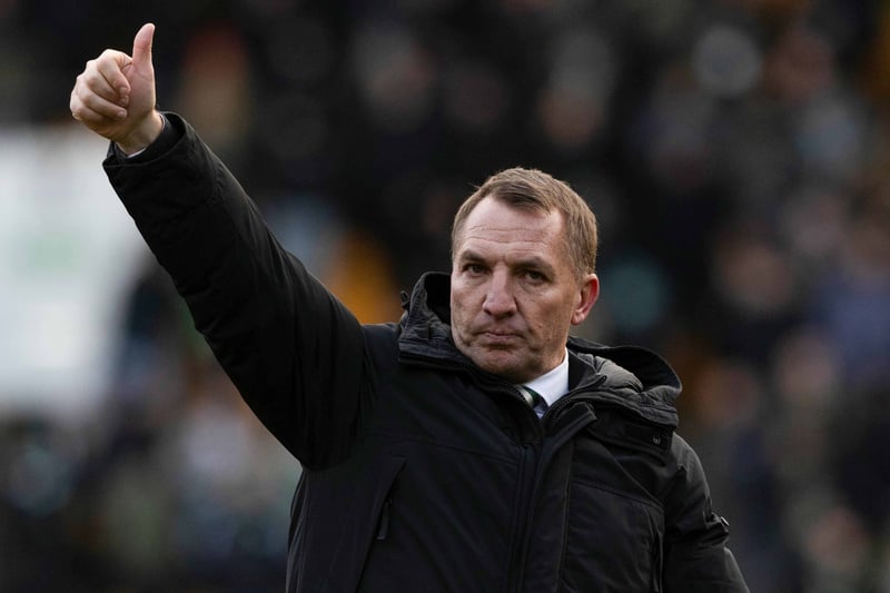 Brendan Rodgers at full time following 3-1 win over St Johnstone.