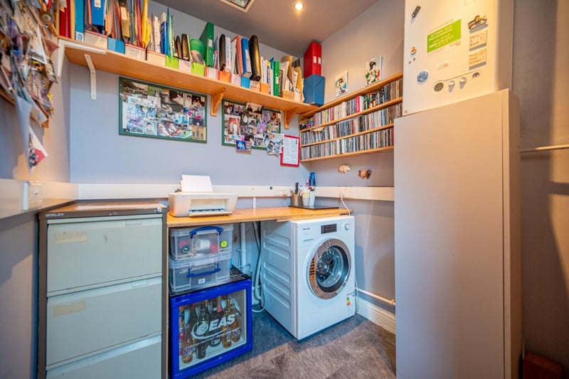 The utility room is accessed from the kitchen area and is a versatile space  that can be used in the property. 