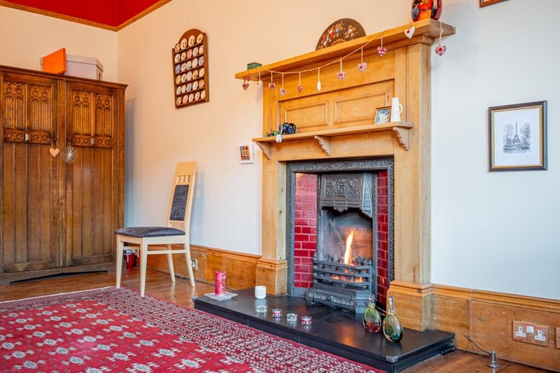 One of the great features about the property is the unique fireplaces found in some of the rooms. 