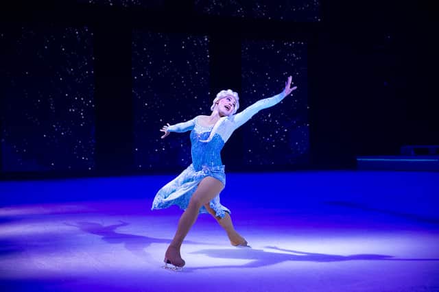 Elsa stole the show during an incredible Let It Go routine. (Photo courtesy of Disney On Ice)