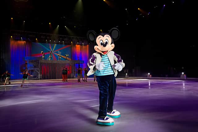 The crowd went wild as Mickey Mouse made his way onto the ice in Sheffield. (Photo courtesy of Disney on Ice)