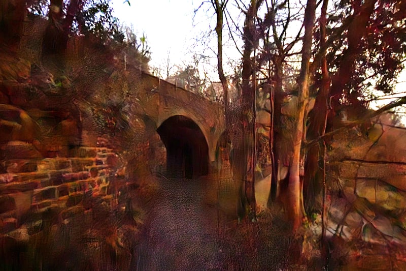 We passed by the Miles Dock underbridge in our search for the Leigh Woods Grotto.
