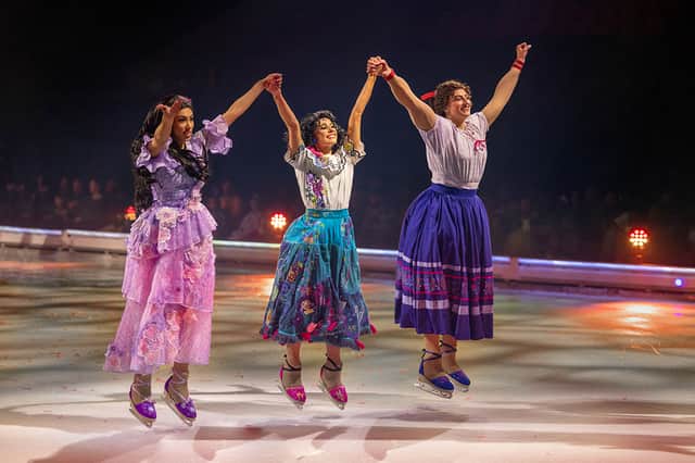 The Family Madrigal has everyone dancing along as they took to the ice. (Photo courtesy of Disney On Ice)