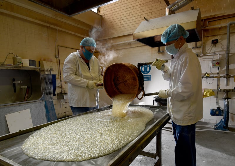 Maxons Sweets production supervisor Andrew Jones (right) and Gareth Toogood at work in Sheffield in 2021