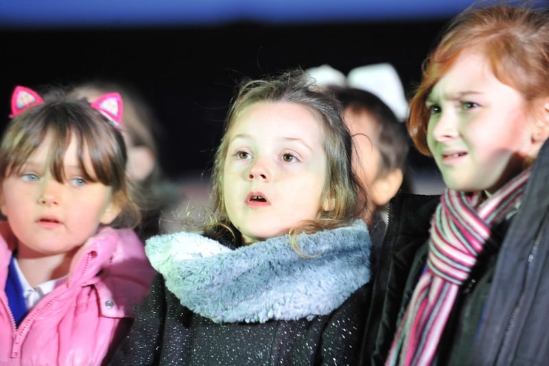 Children from Southwick Primary School who sang at the ceremony to switch on the lights 6 years ago.