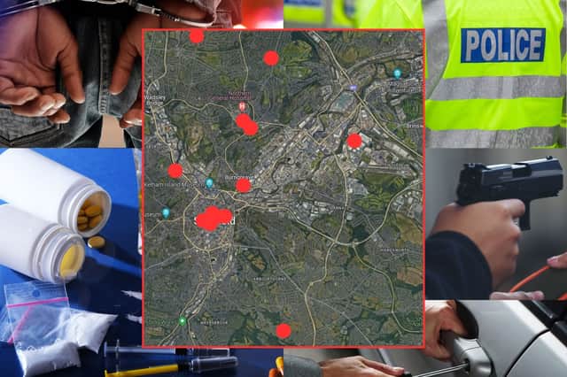 Pictured in this gallery are the most crime-ridden streets in Sheffield in October 2023, based on the number of reports made to police 