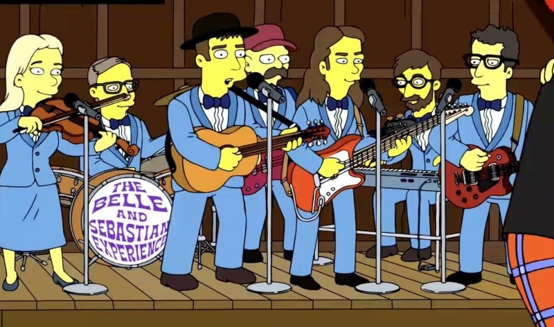 Also appearing in the 'AE Bonny Romance' episode is Scottish indie band Belle & Sebastian.