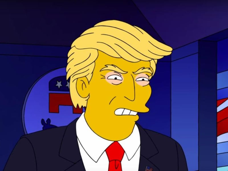 Back in 2000, Simpsons episode 'Bart to the Future' seemingly predicted then television star Donald Trump's move into politics - although in the 11th series of the hit animation he failed to win election as a third-party candidate. 'The Donald' is keen on showing off his Scottish heritage - his mother was born in the Outer Hebrides before emigrating to the United States.