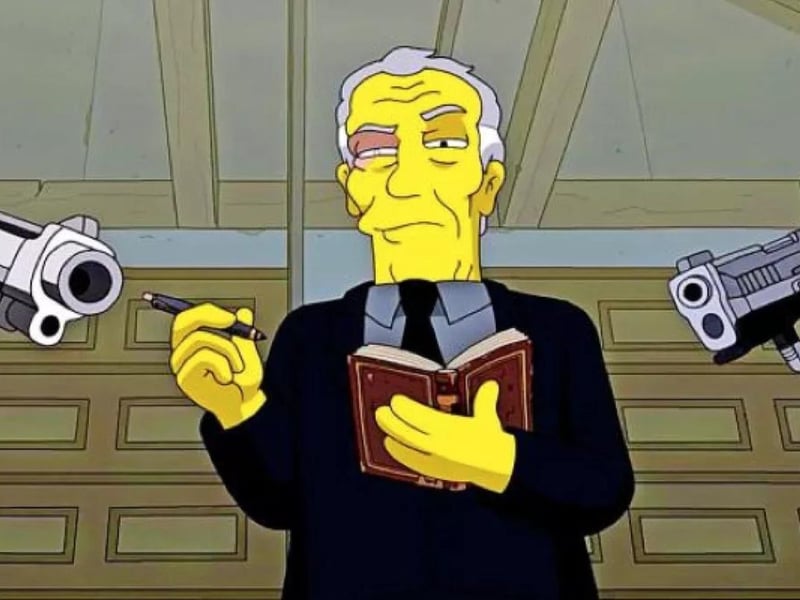 Dundoneon Succession star Brian Cox played Kostas Becker in 2021 episode 'A Serious Flanders'. A parody of serious prestige television drama, Cox's character is a ruthless debt collector who arrives in Springfield.