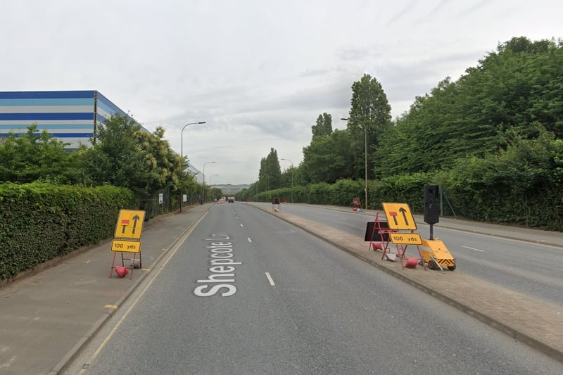 The tenth-highest number of reports of offences that took place in Sheffield in September 2023 were made in connection with incidents that took place on or near Shepcote Lane, Tinsley - near one of South Yorkshire Police's biggest custody suites, with 16 
 