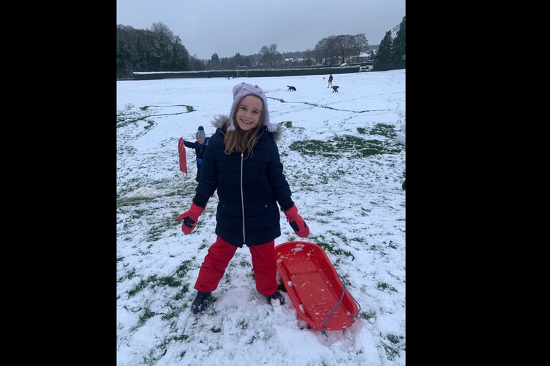 Children all across Sheffield got to break out the sleds on Sunday.