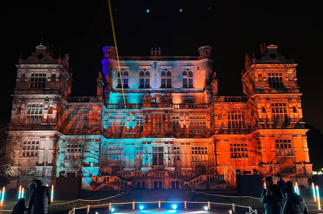 Wollaton House looks spectacular when it is lit up at night! 