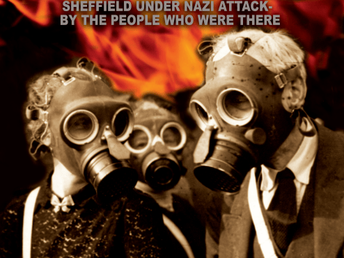 The cover of Forgotten Memories From A Forgotten Blitz, by Neil Anderson, which includes a map of where the bombs dropped on Sheffield