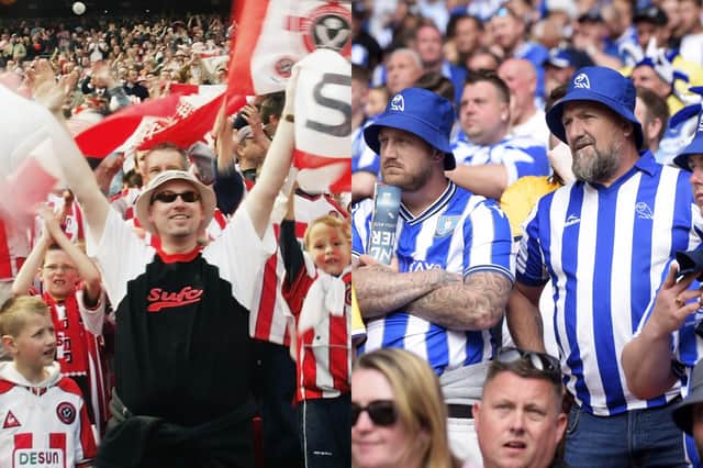 A Sheffield United fan's confession about the Owls has gone viral on social media. File photos show Sheffield United and Sheffield Wednesday fans